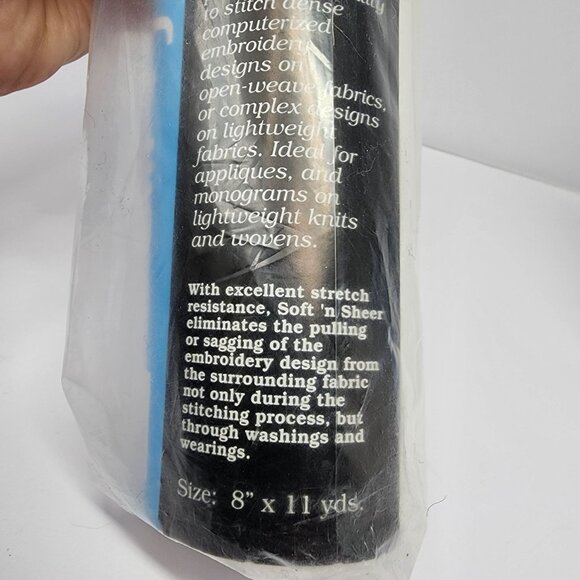 Sulky Soft n Sheer Cut-Away & Totally Stable Iron-On Tear-Away Stabilizers - Picture 6 of 6